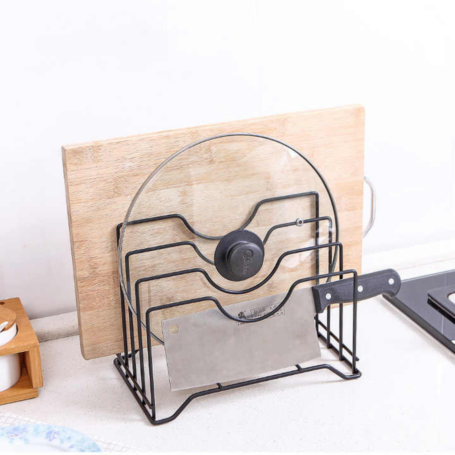 Multi-Function Pan Cover Storage Rack