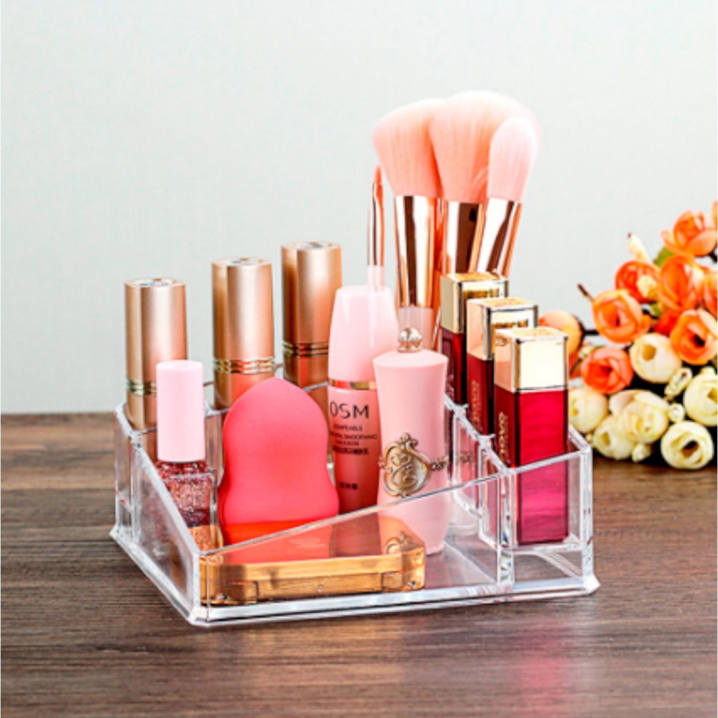 9 Slot Acrylic Lipstick and Makeup Organiser