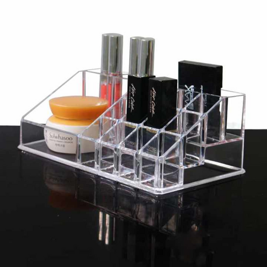 16 Grid Clear Lipstick and Nail Paint Stand