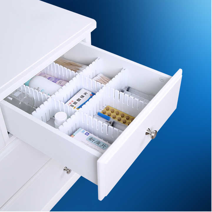 Adjustable 8 Strips Drawer Divider