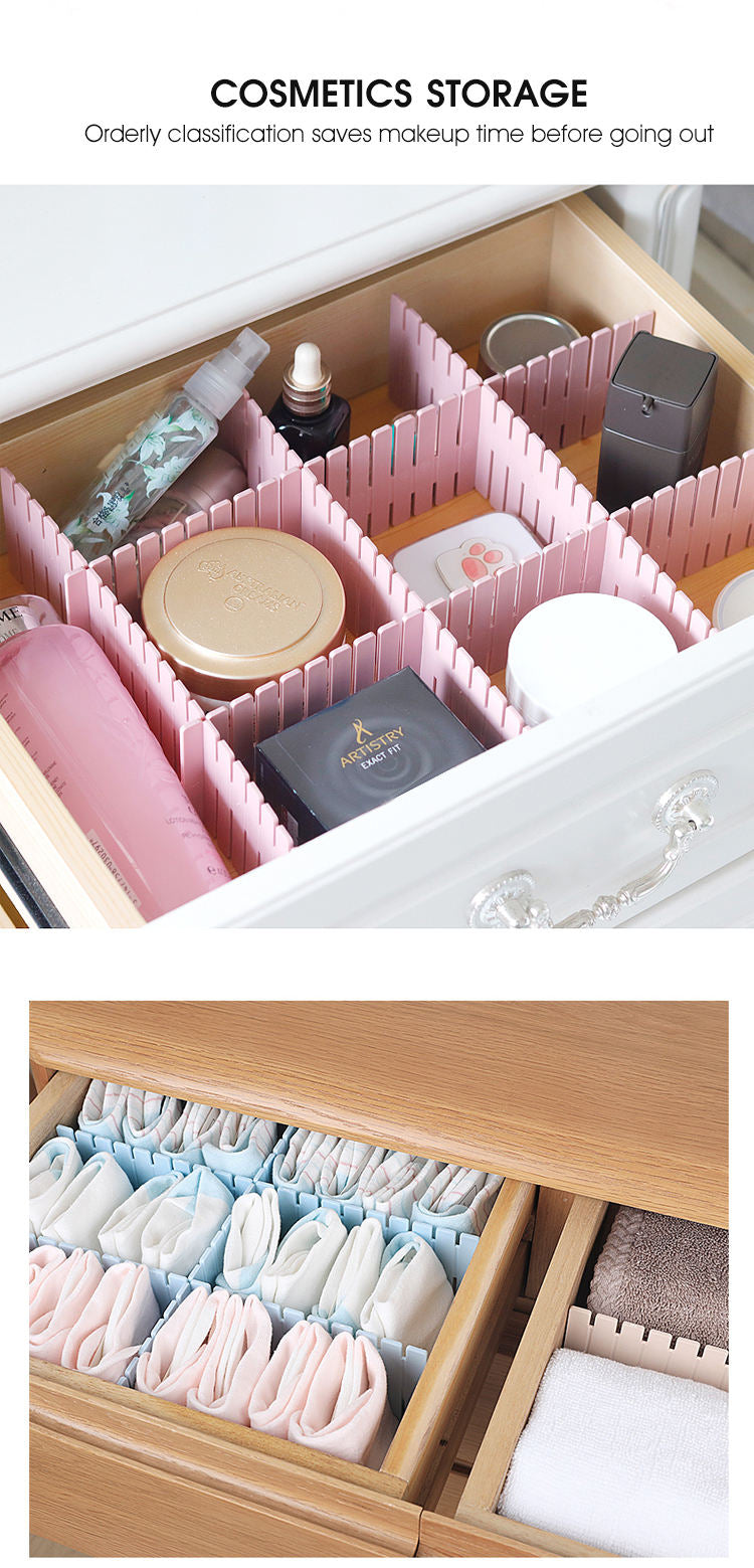 Adjustable 8 Strips Drawer Divider