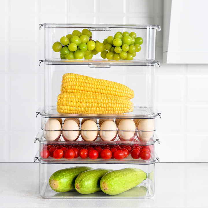 Fresh Keeping Transparent Fridge Storage Container