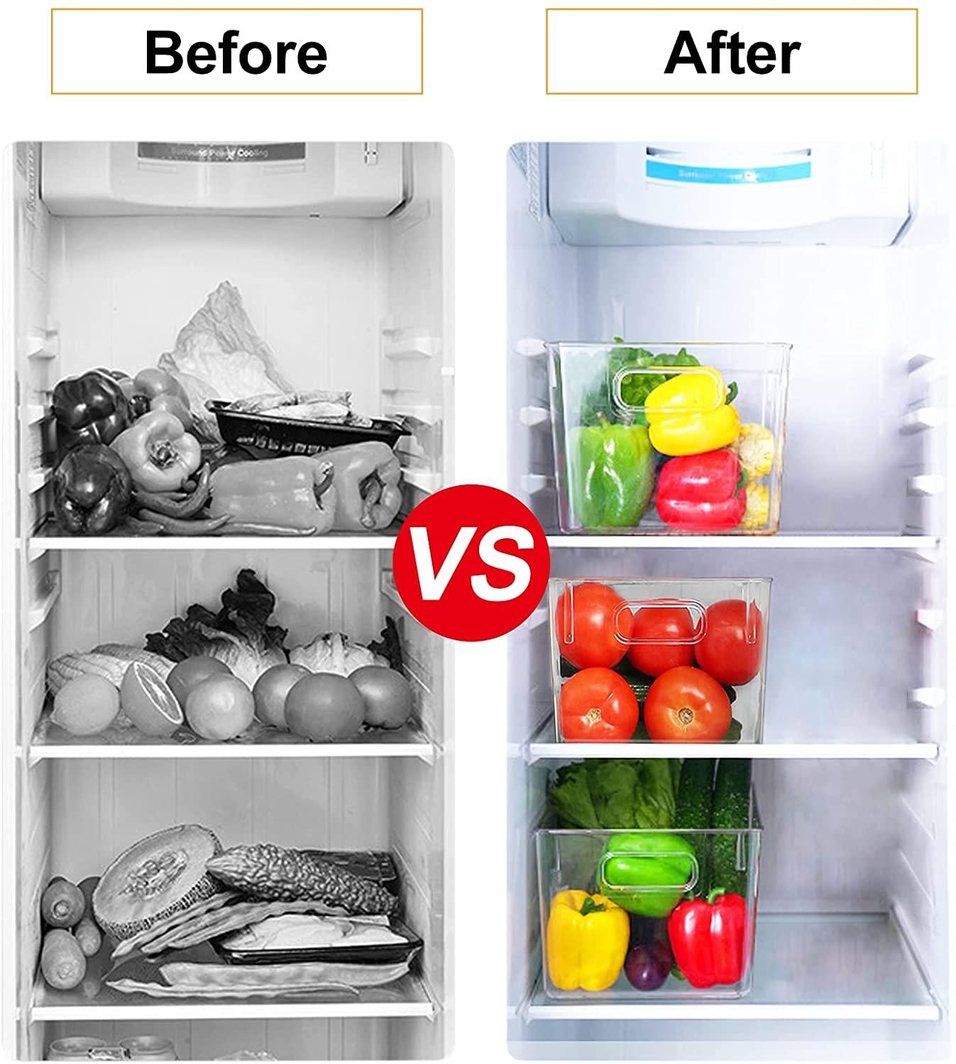 Fresh Keeping Transparent Fridge Storage Container