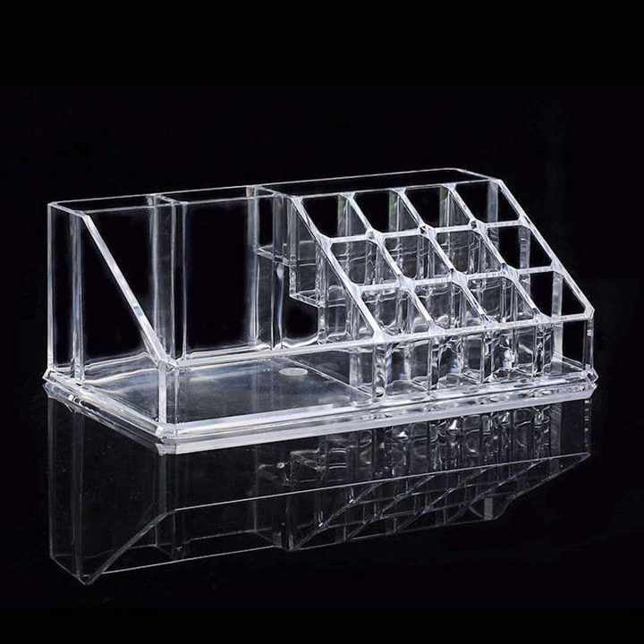 16 Grid Clear Lipstick and Nail Paint Stand