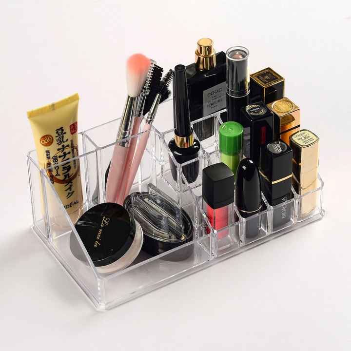 16 Grid Clear Lipstick and Nail Paint Stand