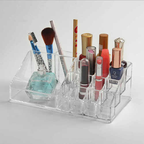 16 Grid Clear Lipstick and Nail Paint Stand