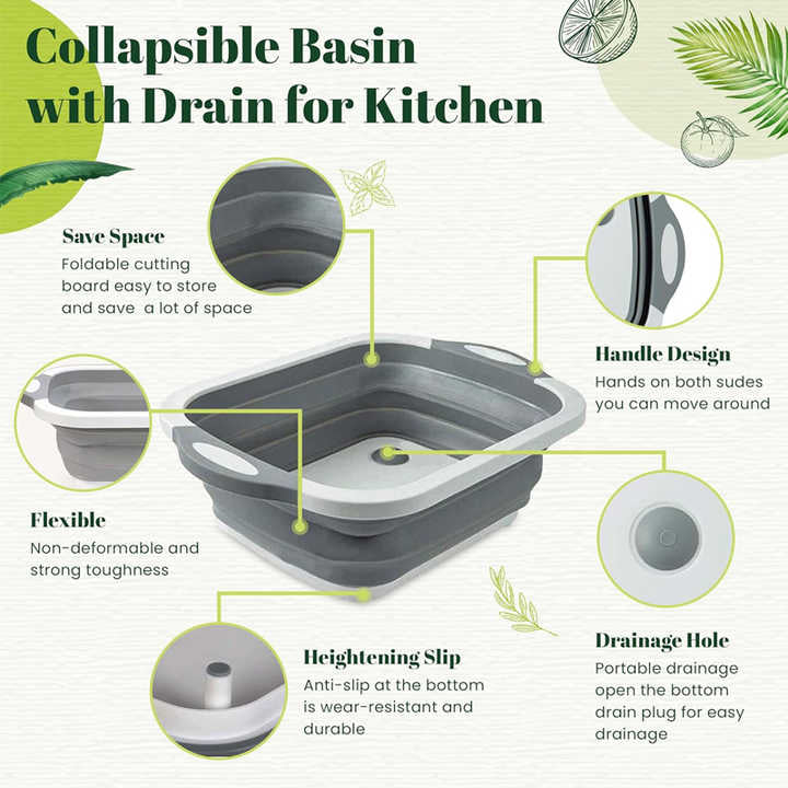 3 in 1 Collapsible Chopping Board