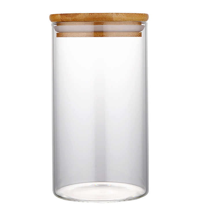 Borosilicate Glass Jars with Bamboo Lid - 270 ml