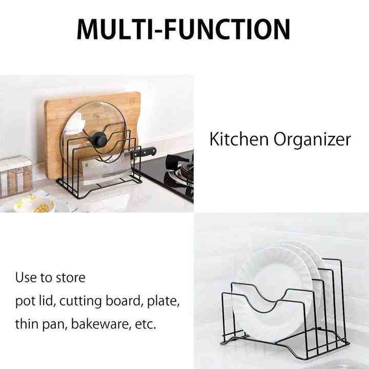 Multi-Function Pan Cover Storage Rack