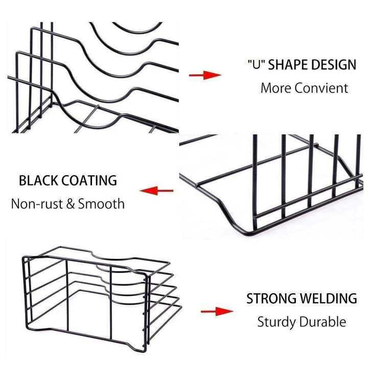 Multi-Function Pan Cover Storage Rack