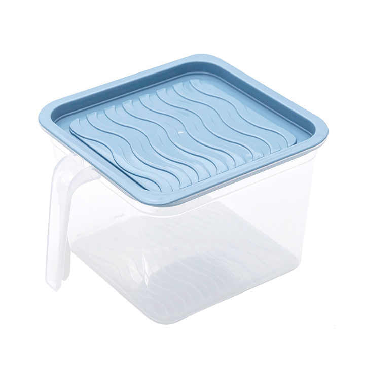 Fridge Container with Handle & Lid (Set of 6)