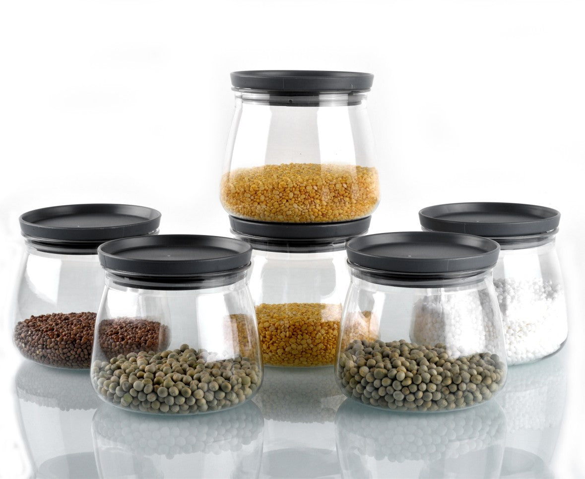 Matka Jar with Air Tight & Leak Proof Lid (Set of 6)