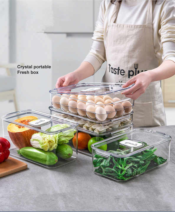 Fresh Keeping Transparent Fridge Storage Container