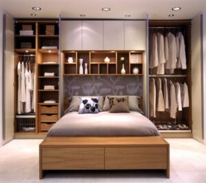 storage solutions for a small bedroom